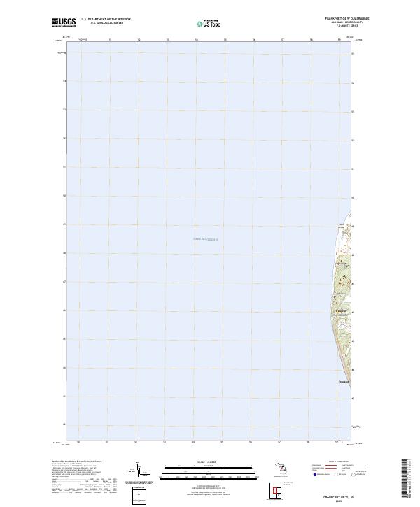 USGS Topographic Map – Frankfort OE W