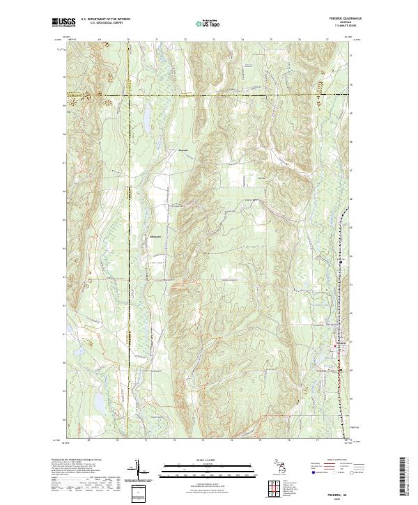 USGS Topographic Map – Frederic