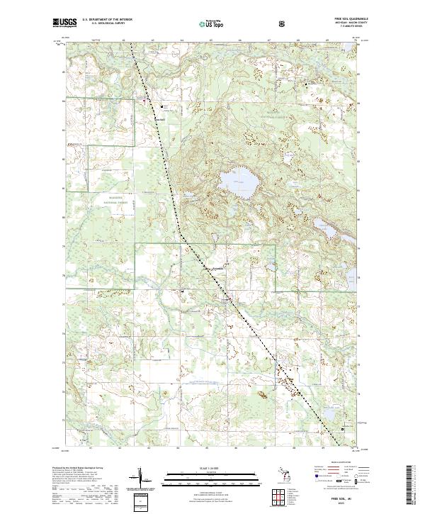 USGS Topographic Map – Free Soil