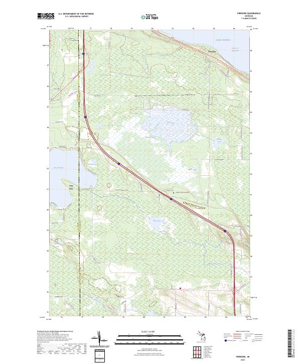 USGS Topographic Map – Freedom