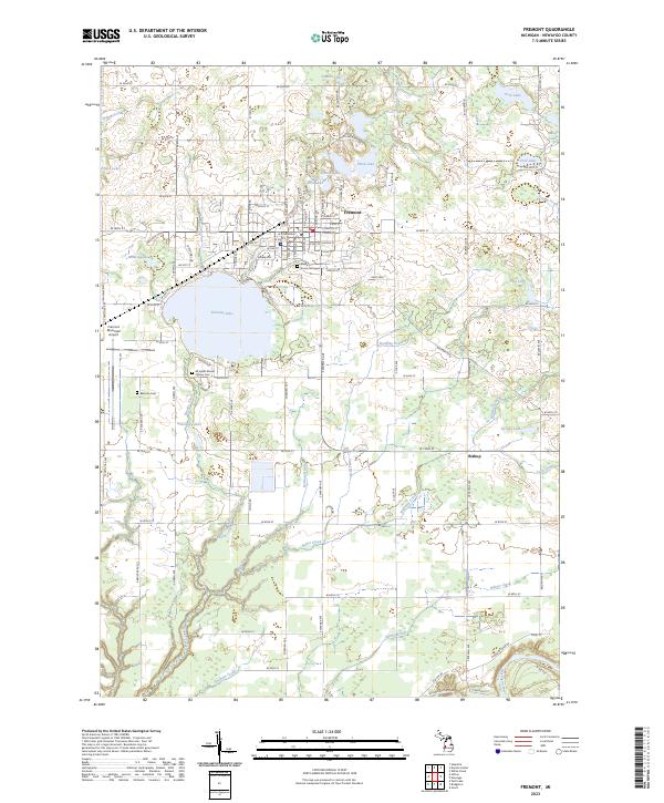 USGS Topographic Map – Fremont