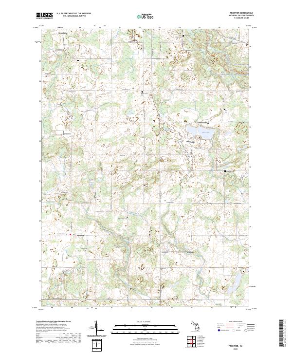 USGS Topographic Map – Frontier