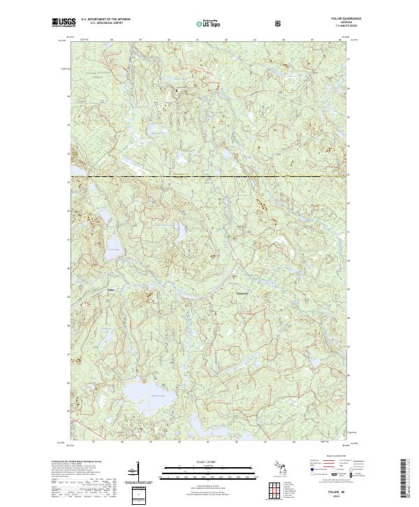 USGS Topographic Map – Fuller