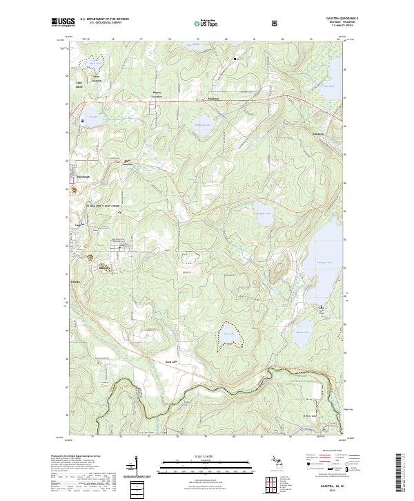 USGS Topographic Map – Gaastra