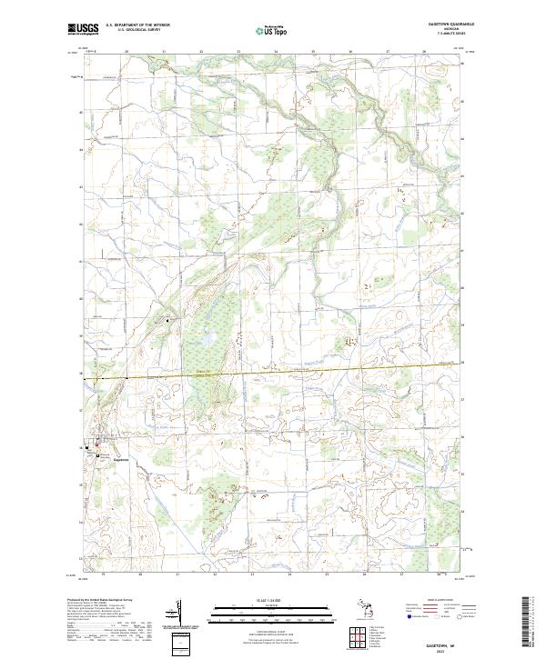 USGS Topographic Map – Gagetown