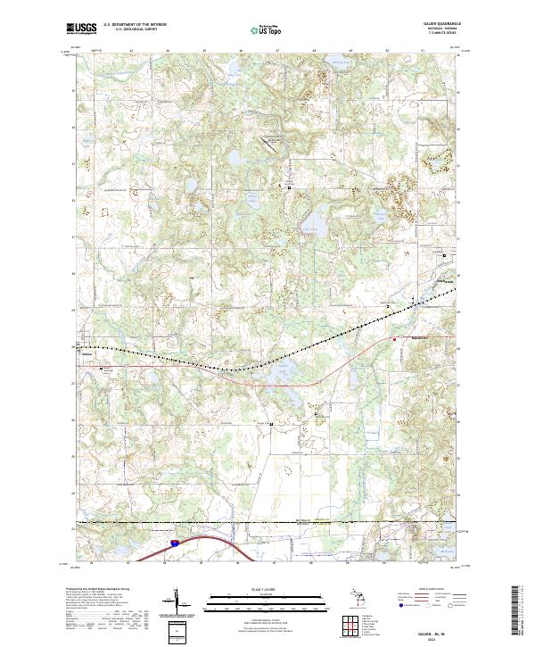 USGS Topographic Map – Galien