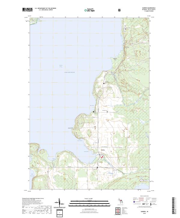 USGS Topographic Map – Garden
