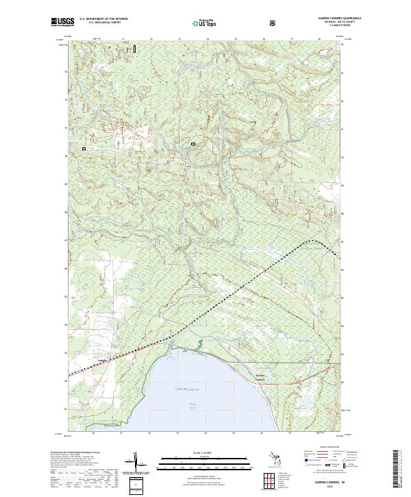 USGS Topographic Map – Garden Corners
