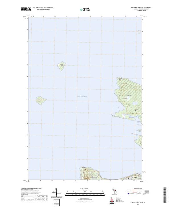 USGS Topographic Map – Garden Island West