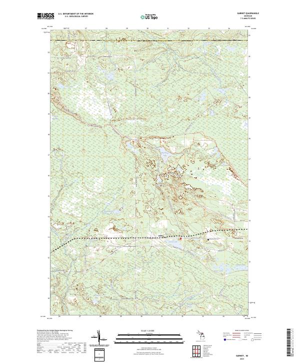 USGS Topographic Map – Garnet