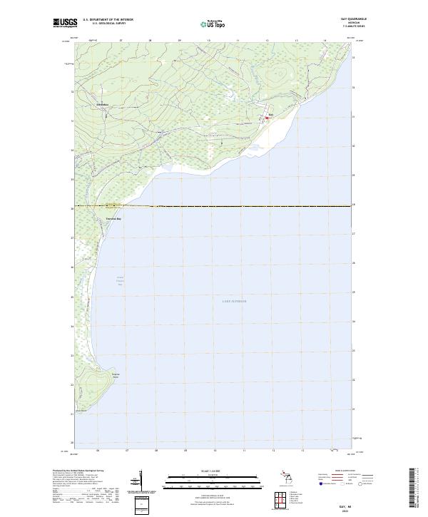 USGS Topographic Map – Gay
