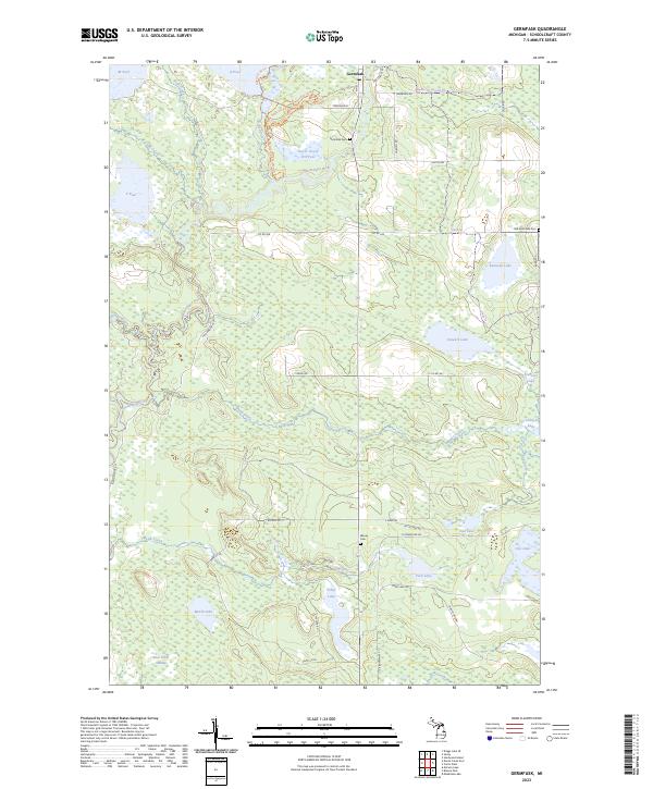 USGS Topographic Map – Germfask