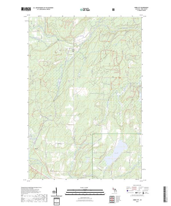 USGS Topographic Map – Gibbs City