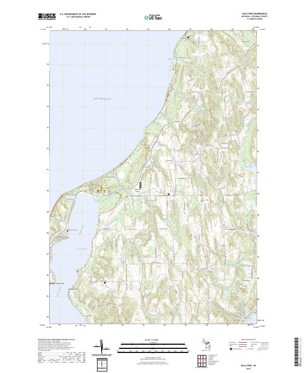 USGS Topographic Map – Gills Pier