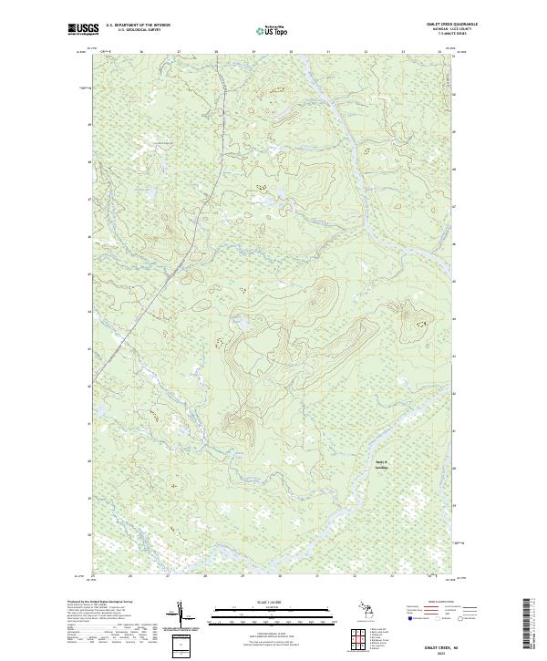 USGS Topographic Map – Gimlet Creek