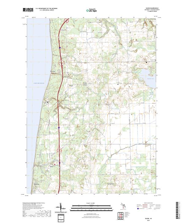 USGS Topographic Map – Glenn