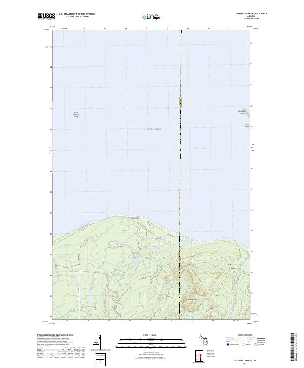 USGS Topographic Map – Glovers Corner