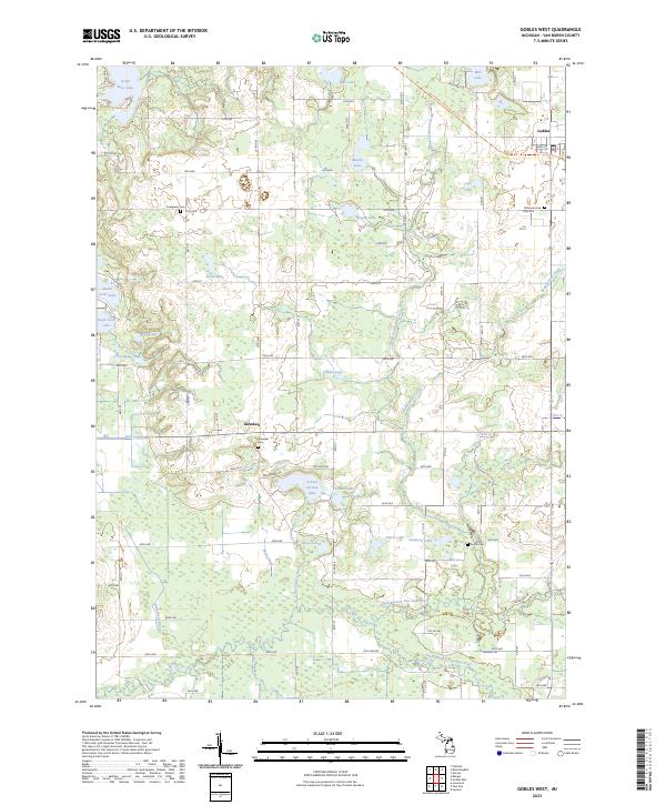 USGS Topographic Map – Gobles West