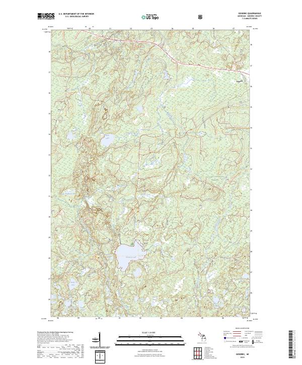 USGS Topographic Map – Gogebic