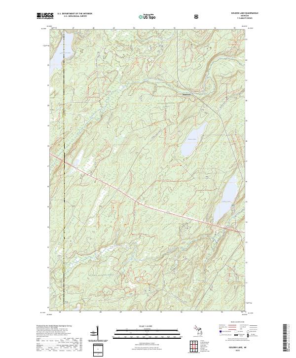 USGS Topographic Map – Golden Lake