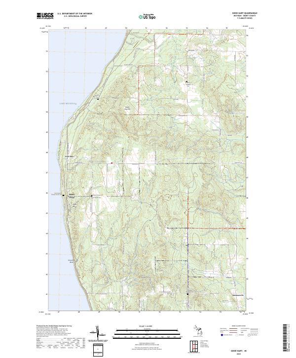 USGS Topographic Map – Good Hart