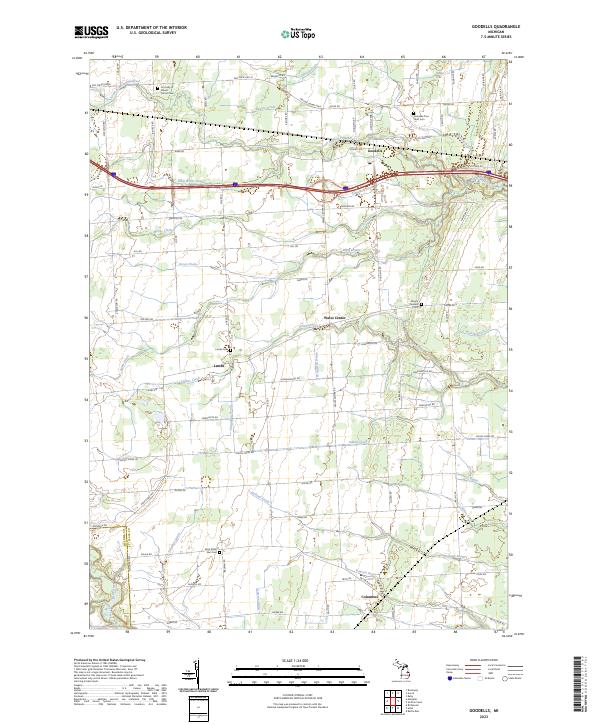 USGS Topographic Map – Goodells