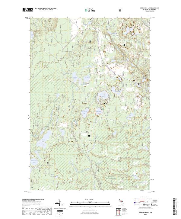 USGS Topographic Map – Gooseneck Lake