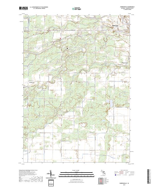 USGS Topographic Map – Gordonville