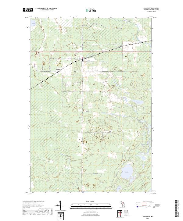 USGS Topographic Map – Gould City