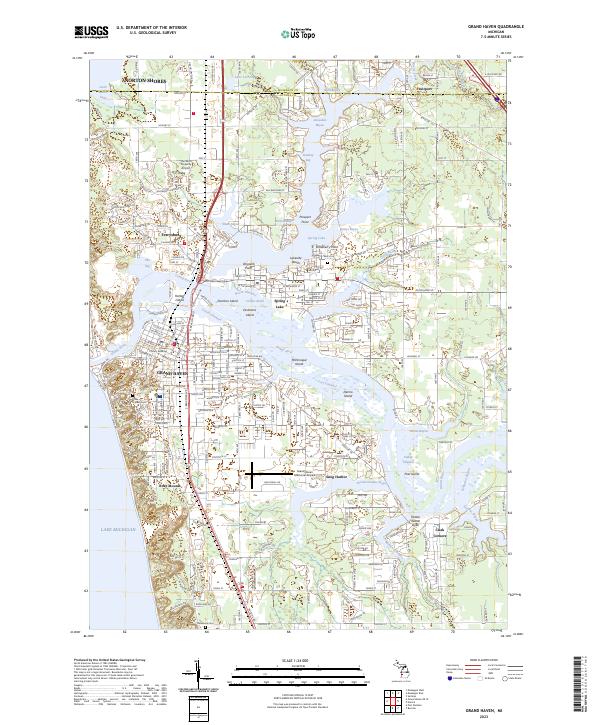 USGS Topographic Map – Grand Haven