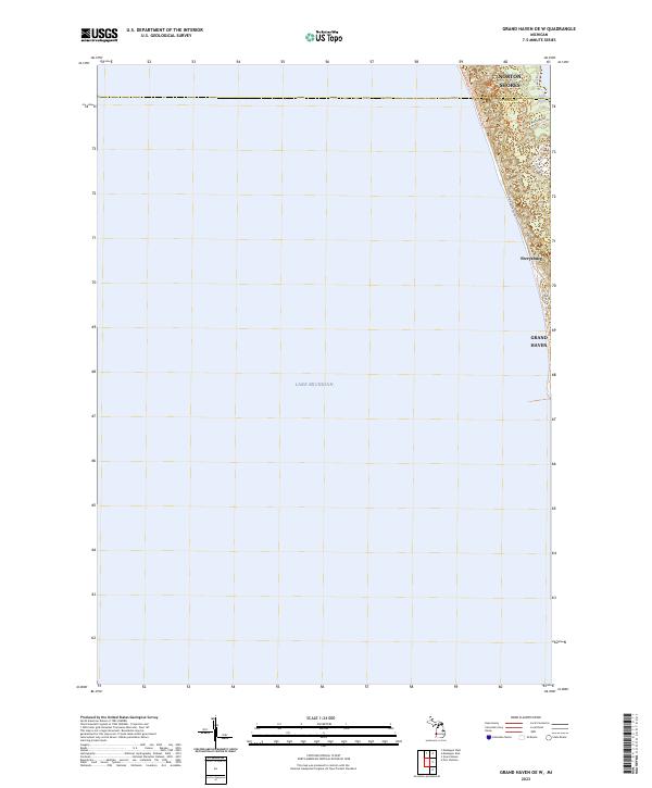 USGS Topographic Map – Grand Haven OE W