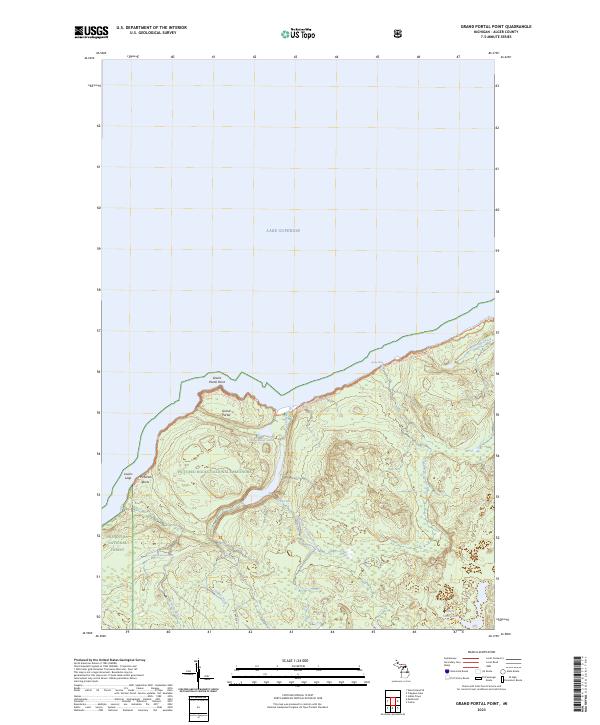 USGS Topographic Map – Grand Portal Point