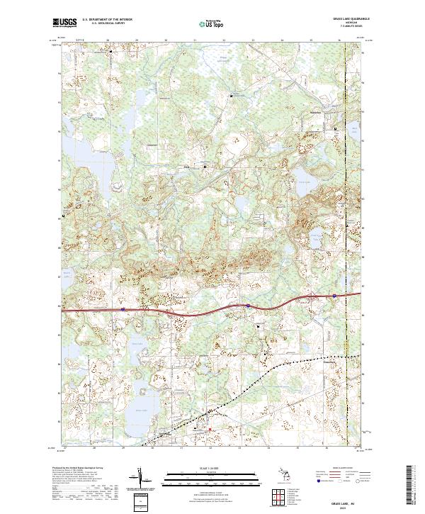 USGS Topographic Map – Grass Lake