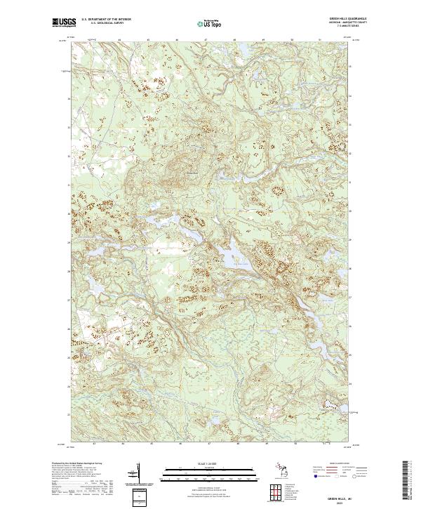 USGS Topographic Map – Green Hills