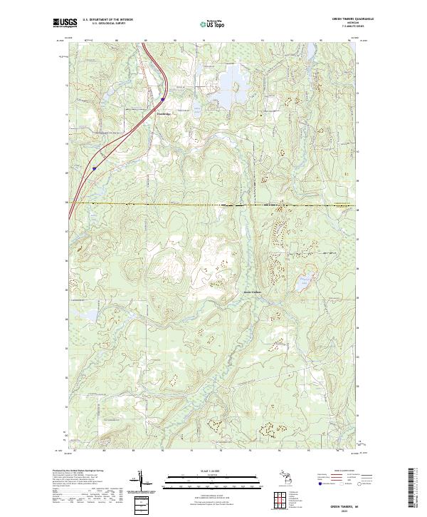 USGS Topographic Map – Green Timbers