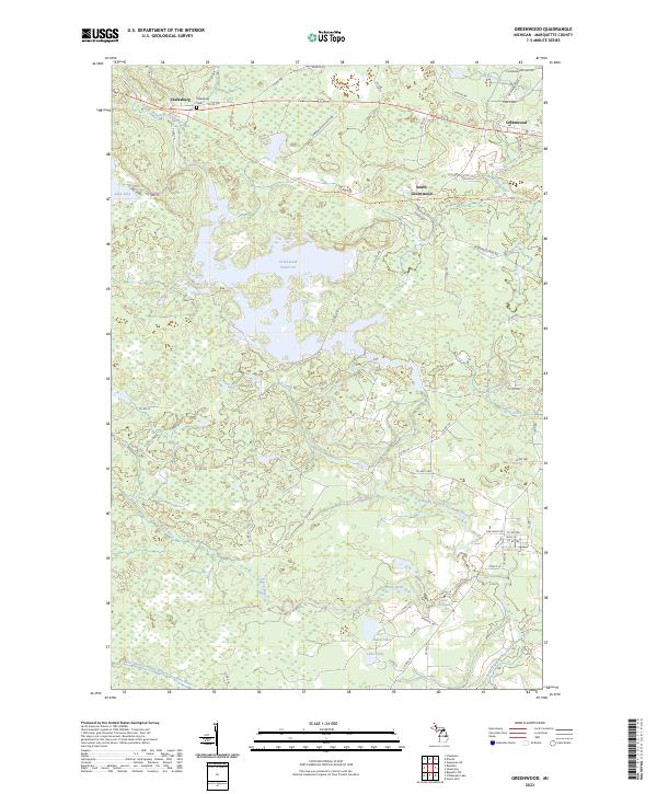 USGS Topographic Map – Greenwood