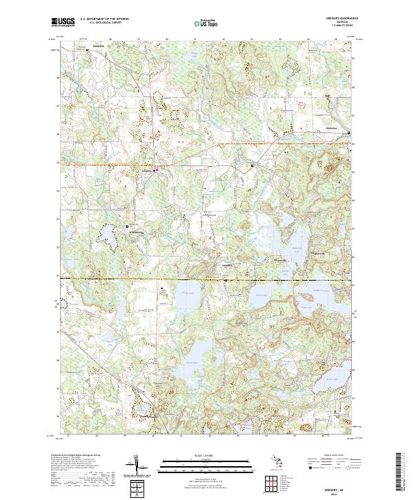 USGS Topographic Map – Gregory
