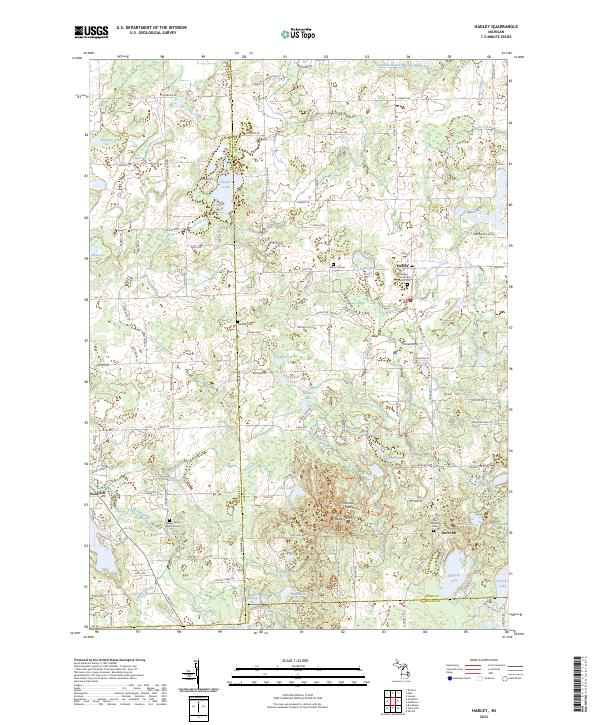 USGS Topographic Map – Hadley