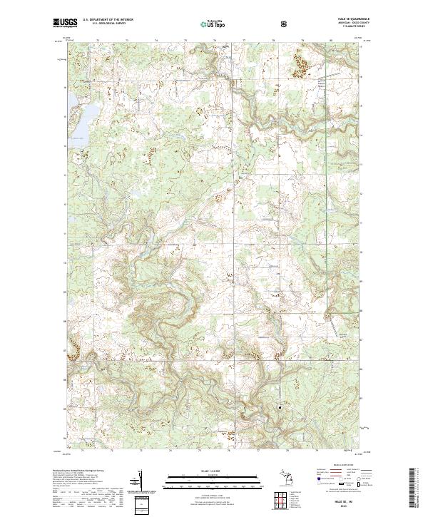 USGS Topographic Map – Hale SE