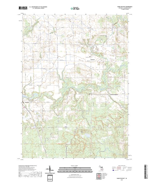 USGS Topographic Map – Hamilton East