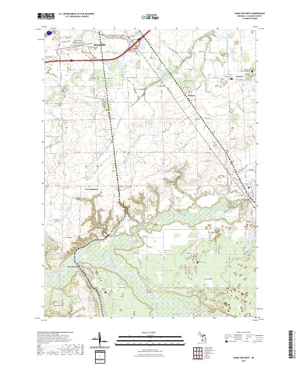 USGS Topographic Map – Hamilton West