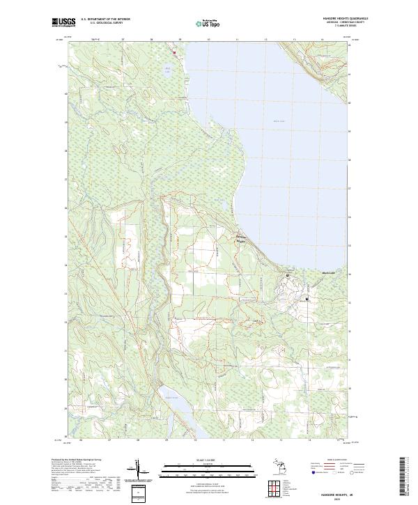 USGS Topographic Map – Hangore Heights