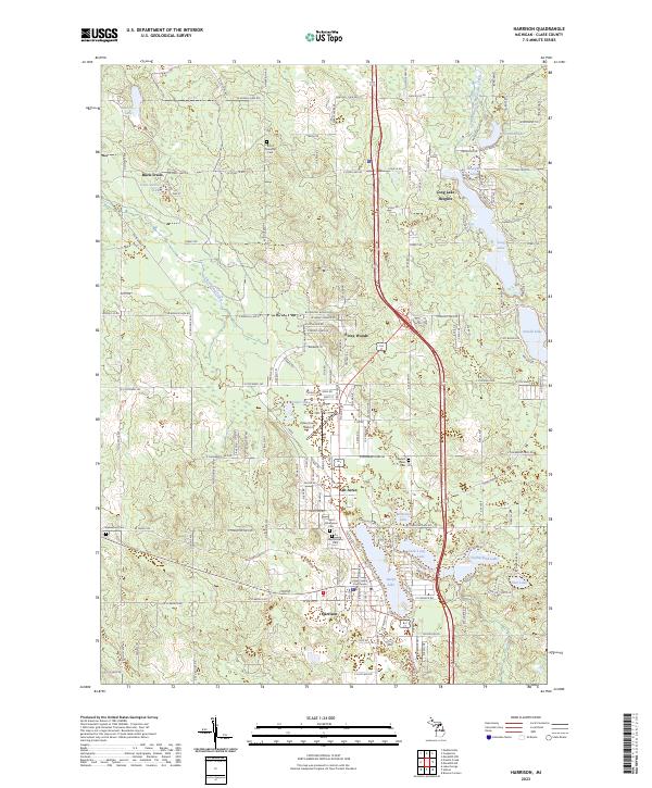 USGS Topographic Map – Harrison