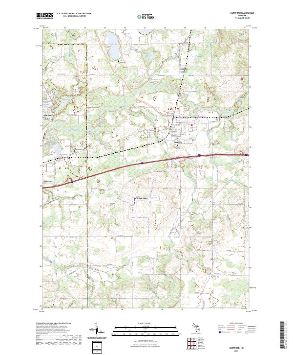 USGS Topographic Map – Hartford