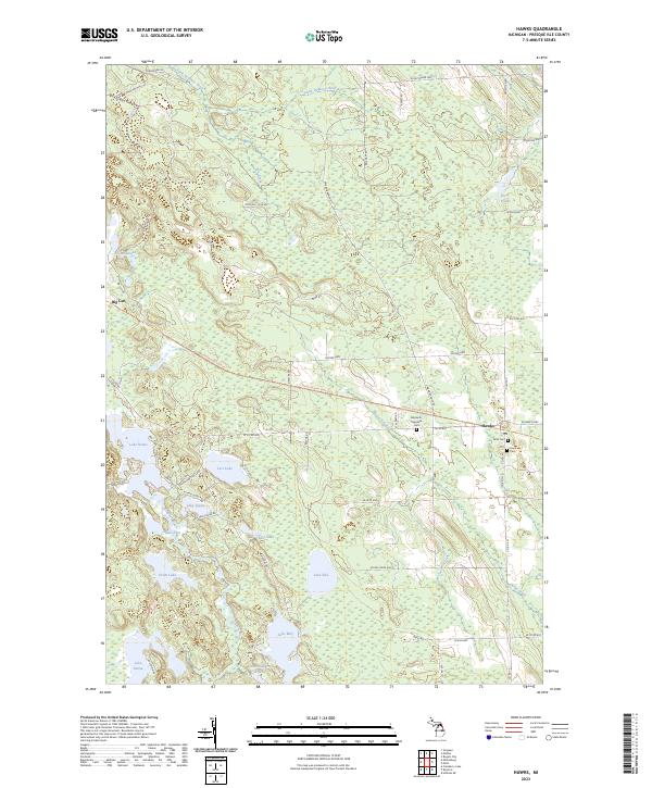 USGS Topographic Map – Hawks
