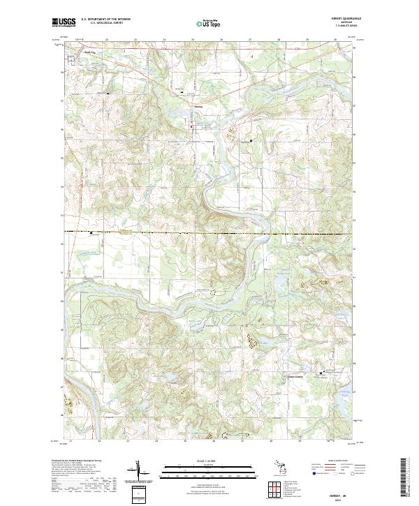 USGS Topographic Map – Hersey