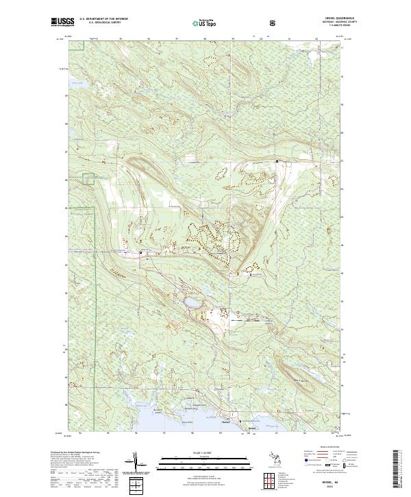 USGS Topographic Map – Hessel