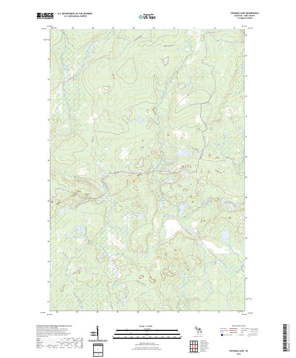 USGS Topographic Map – Hickman Lake
