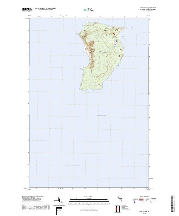USGS Topographic Map – High Island