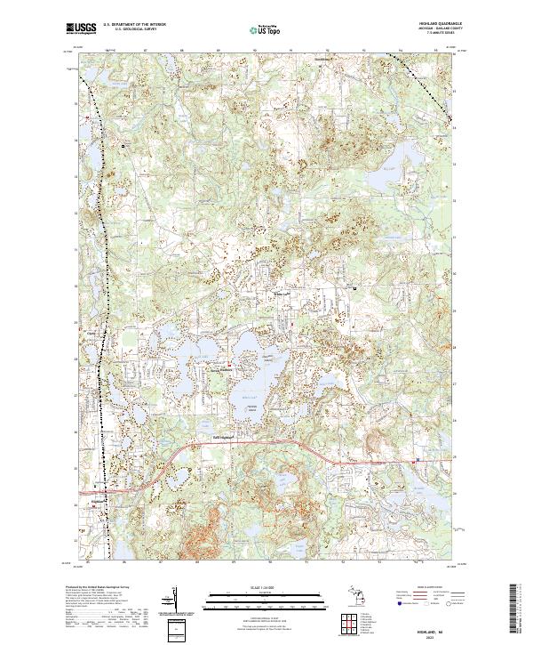 USGS Topographic Map – Highland
